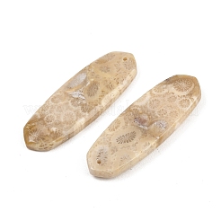Natural Fossil Coral Pendants&nbsp;G-B187-01C-10