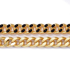 Two Tone Handmade Brass Curb Chains&nbsp;CHC-I035-01G-06