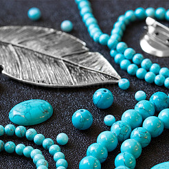 6 Styles Synthetic Turquoise Beads Strands Sets&nbsp;TURQ-GO0001-01