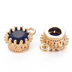 Brass Micro Pave Cubic Zirconia Charms&nbsp;KK-S356-772H