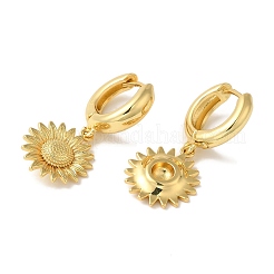 Rack Plating Brass Hoop Earrings&nbsp;EJEW-B062-40G