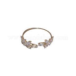 Alloy Rhinestone Cuff Bangles for Women&nbsp;WGA6A1A-03