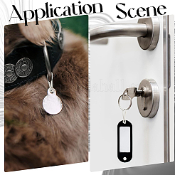 50Pcs 304 Stainless Steel Push Gate Snap Keychain Clasp Findings&nbsp;STAS-SP0001-98