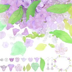 DIY Leaf Flower Findings Kits&nbsp;DIY-PA0001-64B