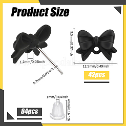 42Pcs Alloy Stud Earrings Findings&nbsp;EJEW-ME0001-25