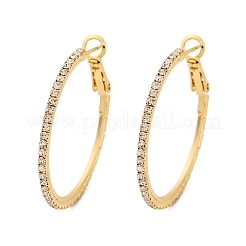 Brass Micro Pave Cubic Zirconia Stud Earrings&nbsp;EJEW-R025-32G