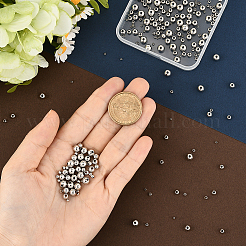 250Pcs 5 Styles Rack Plating Brass Spacer Beads&nbsp;KK-PA0001-02P