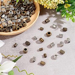 120Pcs 10 Style Tibetan Style Alloy Beads&nbsp;FIND-NB0002-85