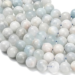 Natural Aquamarine Beads Strands&nbsp;G-F826-B01-10mm