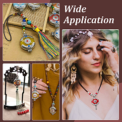 6Pcs Ethnic Style Zinc Alloy with Resin Connector Charms&nbsp;FIND-PH0028-05A