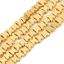 Electroplated Synthetic Non-magnetic Hematite Beads Strands&nbsp;G-C156-02