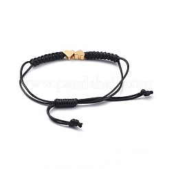 Unisex Adjustable Korean Waxed Polyester Cord Braided Bead Bracelets&nbsp;BJEW-JB04671-01