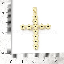 Brass Micro Pave Cubic Zirconia Pendants&nbsp;KK-D317-110G