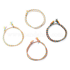4Pcs 4 Colors Bohemian Cotton Cord Braided Bracelets&nbsp;BJEW-TA0001-26