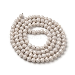 Cubic Zirconia Imitation Pearl Bead Strands&nbsp;ZIRC-P109-03A-M