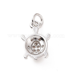 Brass Micro Pave Cubic Zirconia Charms&nbsp;KK-C012-30P