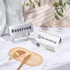 201 Stainless Steel No Smoking Sign Plate&nbsp;STAS-UN0016-97P
