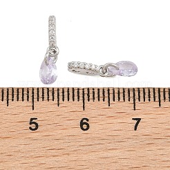 SHEGRACE Brass Micro Pave Cubic Zirconia Charms&nbsp;XGRQ5K115-824P-B