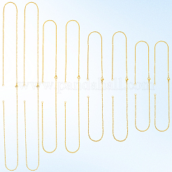 12Pcs 4 Styles 304 Stainless Steel Cable Chain Necklace Making&nbsp;STAS-SC0010-23G