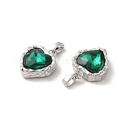 Brass Micro Pave Cubic Zirconia Pendants&nbsp;KK-M243-02P