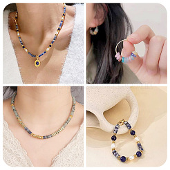 180Pcs 4 Styles Natural Apatite & Sodalite & Dyed White Jade Beads&nbsp;G-TA0003-08A