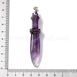 Natural Amethyst Big Pendants&nbsp;G-K338-41P-03