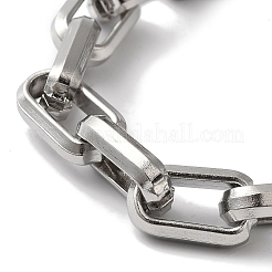 Non-Tarnish 201 Stainless Steel Cable Chain Bracelets for Women Men&nbsp;BJEW-H612-04P