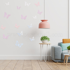 8 Sets 8 Styles Paper Hollow Butterfly Wall Stickers Decorations&nbsp;DIY-DR0001-70