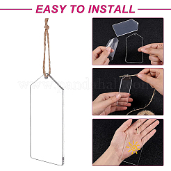 Transparent Acrylic Big Pendants&nbsp;TACR-BC0001-10