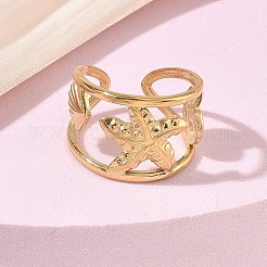 304 Stainless Steel Cuff Open Rings&nbsp;SA-CBAF5A1-05G