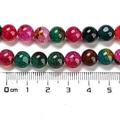 Dyed Natural Agate Beads Strands&nbsp;X-G-R262-8mm-1
