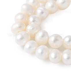 Natural Cultured Freshwater Pearl Beads Strands&nbsp;PEAR-I007-07Q-04A-01