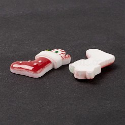 Christmas Themed Opaque Resin Cabochons&nbsp;CRES-P022-04