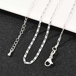 2MM Brass Mariner Link Chain Necklaces for Men Women&nbsp;NJEW-L012-07S