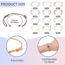 36Pcs 12 Colors Polycotton Cord Bracelets Making&nbsp;BJEW-TAC0053