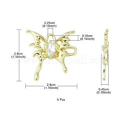 Rack Plating Alloy Connector Charms&nbsp;FIND-YW0001-93C