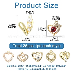 25Pcs 25 Styles Alloy Pendants&nbsp;FIND-YW0006-12