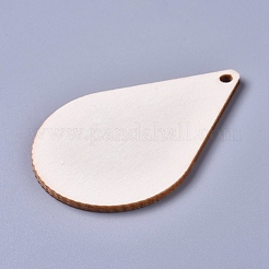 Unfinished Blank Poplar Wood Big Pendants&nbsp;WOOD-D021-10