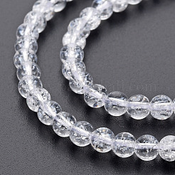 Crackle Glass Beads Strands&nbsp;GLAA-S192-B-006A