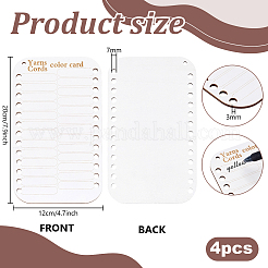 Wood Embroidery Floss Organizer Cross Stitch Plate&nbsp;TOOL-WH0005-48