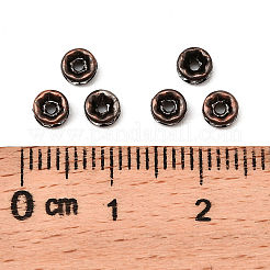 Brass Rhinestone Spacer Beads&nbsp;RB-A014-Z4mm-01R-NF