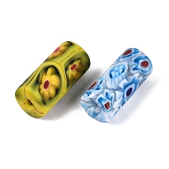 Handmade Millefiori Glass Column Beads&nbsp;LA-N001-02E-01