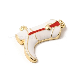 Brass Enamel Pendants&nbsp;KK-H267-113G-01