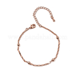 Rack Plating Brass Link Chain Bracelets for Women&nbsp;BJEW-G735-03RG