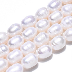 Natural Cultured Freshwater Pearl Beads Strands&nbsp;PEAR-N012-07Q