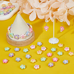 84PCS 6Colors Opaque Acrylic Beads&nbsp;SACR-DC0001-14