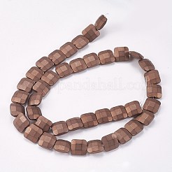 Electroplated Non-magnetic Synthetic Hematite Beads Strands&nbsp;G-P367-B05