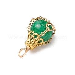 Dyed Natural White Jade Pendants&nbsp;PALLOY-JF03396-05