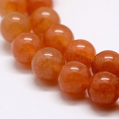 Natural Red Aventurine Bead Strands&nbsp;X-G-P257-02-8mm