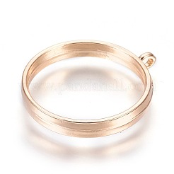 Alloy Open Back Bezel Pendants&nbsp;X-PALLOY-WH0030-01G